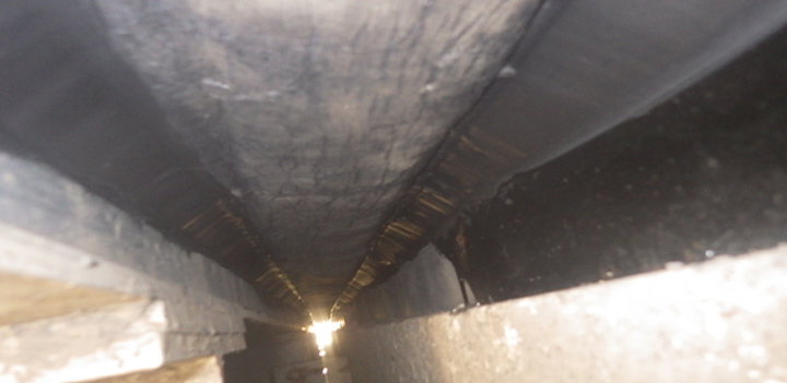 乾式止水の施工画像